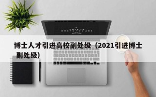 博士人才引进高校副处级（2021引进博士 副处级）