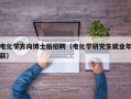 电化学方向博士后招聘（电化学研究生就业年薪）