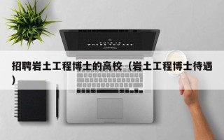 招聘岩土工程博士的高校（岩土工程博士待遇）