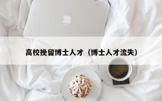 高校挽留博士人才（博士人才流失）