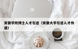 安徽学院博士人才引进（安徽大学引进人才待遇）