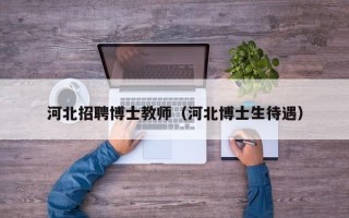 河北招聘博士教师（河北博士生待遇）