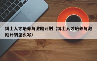 博士人才培养与激励计划（博士人才培养与激励计划怎么写）