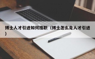 博士人才引进如何挂职（博士怎么走人才引进）