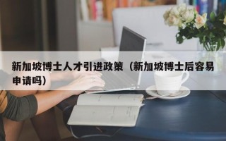 新加坡博士人才引进政策（新加坡博士后容易申请吗）