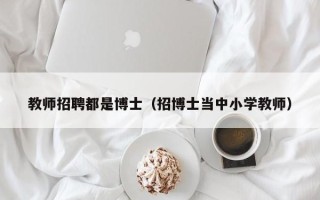教师招聘都是博士（招博士当中小学教师）