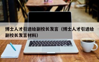 博士人才引进给副校长发言（博士人才引进给副校长发言材料）