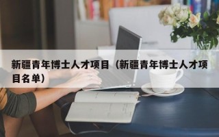 新疆青年博士人才项目（新疆青年博士人才项目名单）