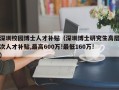 深圳校园博士人才补贴（深圳博士研究生高层次人才补贴,最高600万!最低160万!）