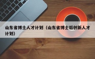 山东省博士人才计划（山东省博士后创新人才计划）